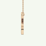 0.77 CT Round Lab-Grown Diamond S Initial Necklace 9