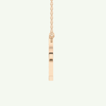 0.348 CT Round Lab-Grown Diamond R Initial Necklace 7