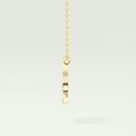 0.268 CT Round Lab-Grown Diamond Q Initial Necklace 4