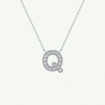 0.268 CT Round Lab-Grown Diamond Q Initial Necklace 12