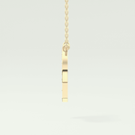 0.39 CT Round Lab-Grown Diamond P Initial Necklace 4