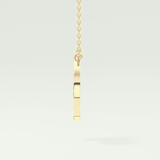 0.39 CT Round Lab-Grown Diamond P Initial Necklace 4