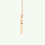 0.39 CT Round Lab-Grown Diamond P Initial Necklace 10