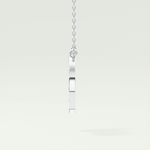 0.39 CT Round Lab-Grown Diamond P Initial Necklace 16