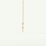 0.22 CT Round Lab-Grown Diamond O Initial Necklace 7