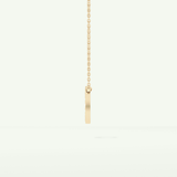 0.22 CT Round Lab-Grown Diamond O Initial Necklace 7