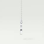 0.22 CT Round Lab-Grown Diamond O Initial Necklace 18