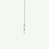 0.22 CT Round Lab-Grown Diamond O Initial Necklace 21