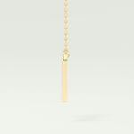 0.31 CT Round Lab-Grown Diamond N Initial Necklace 4