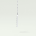 0.31 CT Round Lab-Grown Diamond N Initial Necklace 16