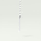 0.31 CT Round Lab-Grown Diamond N Initial Necklace 16