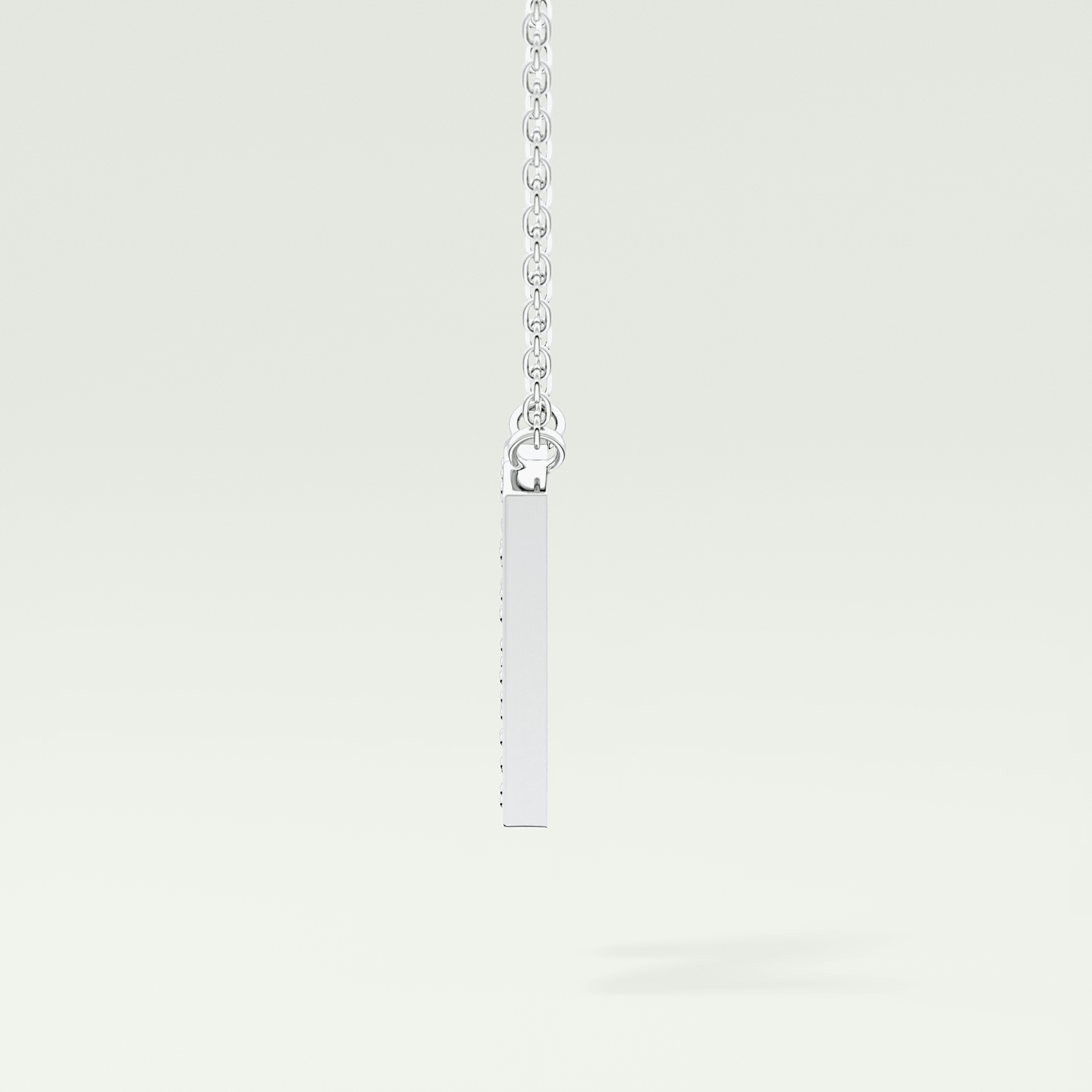 0.31 CT Round Lab-Grown Diamond N Initial Necklace 16