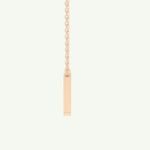 0.202 CT Round Lab-Grown Diamond M Initial Necklace 10