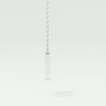 0.202 CT Round Lab-Grown Diamond M Initial Necklace 16