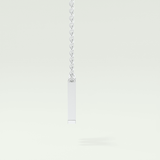 0.202 CT Round Lab-Grown Diamond M Initial Necklace 16