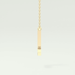 0.24 TCW Round Lab-Grown Diamond L Initial Necklace 4