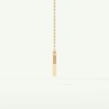 0.27 CT Round Lab-Grown Diamond K Initial Necklace 7