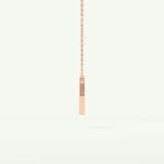 0.27 CT Round Lab-Grown Diamond K Initial Necklace 14