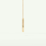 0.356 CT Round Lab-Grown Diamond J Initial Necklace 7