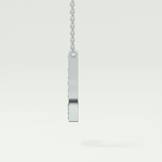 0.356 CT Round Lab-Grown Diamond J Initial Necklace 18