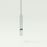 0.356 CT Round Lab-Grown Diamond J Initial Necklace 18