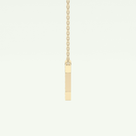 0.083 CT Round Lab-Grown Diamond I Initial Necklace 3