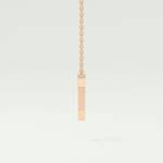 0.083 CT Round Lab-Grown Diamond I Initial Necklace 7