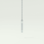 0.083 CT Round Lab-Grown Diamond I Initial Necklace 11