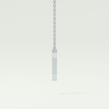 0.083 CT Round Lab-Grown Diamond I Initial Necklace 11