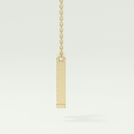 0.36 CT Round Lab-Grown Diamond H Initial Necklace 4