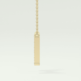 0.36 CT Round Lab-Grown Diamond H Initial Necklace 4