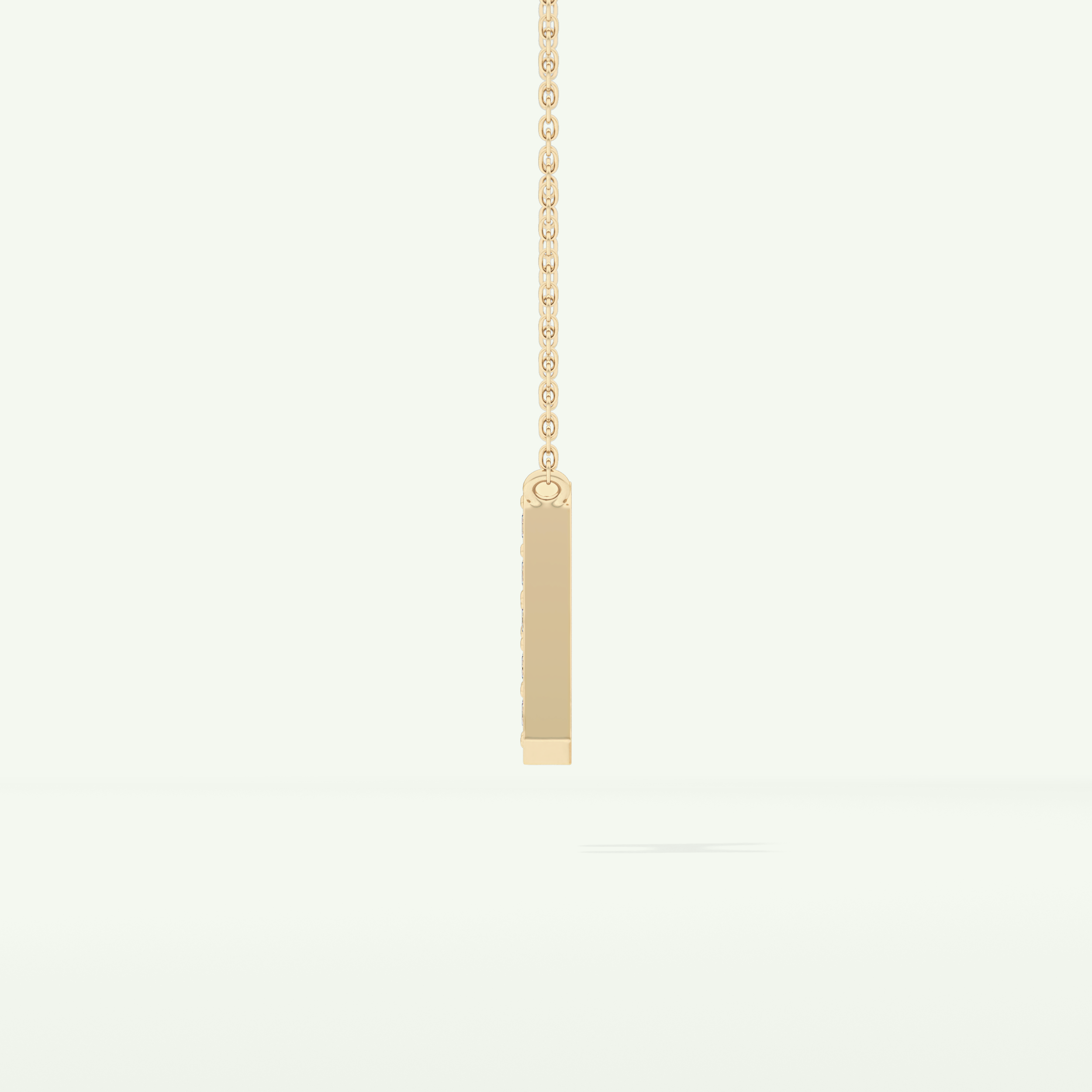 0.36 CT Round Lab-Grown Diamond H Initial Necklace 7