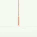 0.36 CT Round Lab-Grown Diamond H Initial Necklace 14