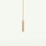 0.36 CT Round Lab-Grown Diamond H Initial Necklace 14