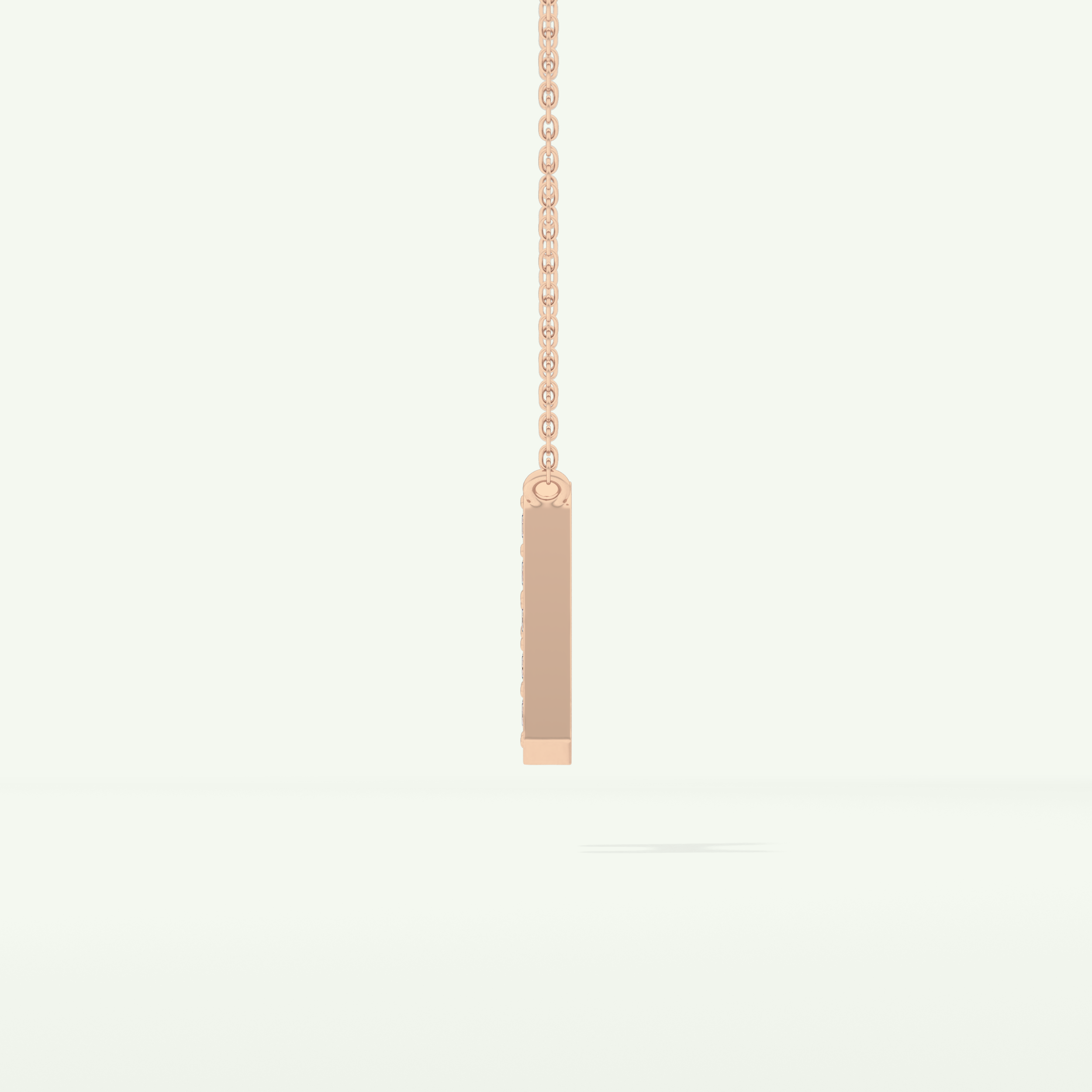 0.36 CT Round Lab-Grown Diamond H Initial Necklace 14
