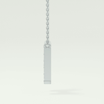 0.36 CT Round Lab-Grown Diamond H Initial Necklace 18