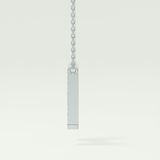 0.36 CT Round Lab-Grown Diamond H Initial Necklace 18