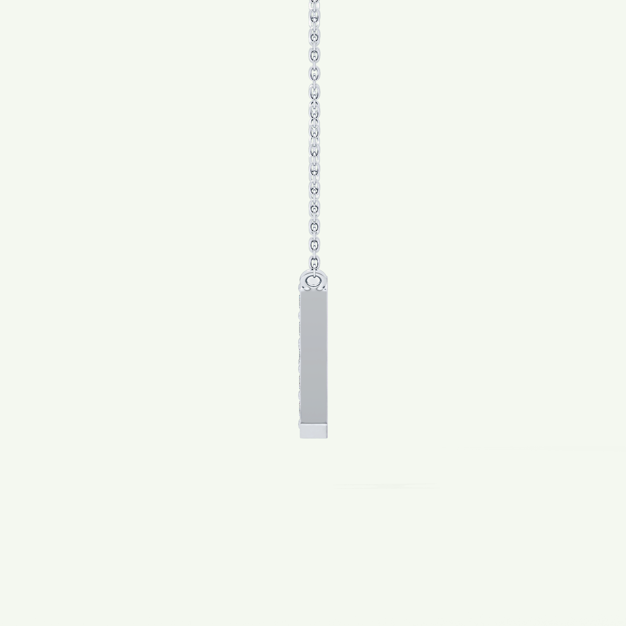0.36 CT Round Lab-Grown Diamond H Initial Necklace 21