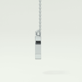 0.294 TCW Round Lab-Grown Diamond G Initial Necklace