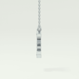 0.385 TCW Round Lab-Grown Diamond E Initial Necklace