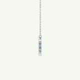 0.385 TCW Round Lab-Grown Diamond E Initial Necklace