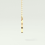 0.243 TCW Round Lab-Grown Diamond D Initial Necklace