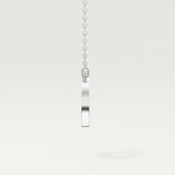 0.243 TCW Round Lab-Grown Diamond D Initial Necklace