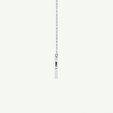 0.24 TCW Round Lab-Grown Diamond C Initial Necklace