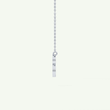 0.323 TCW Round Lab-Grown Diamond B Initial Necklace