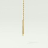 0.226 TCW Round Lab-Grown Diamond A Initial Necklace