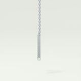 0.226 TCW Round Lab-Grown Diamond A Initial Necklace