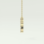 0.098 TCW Round Lab-Grown Diamond Aries Zodiac Necklace 4