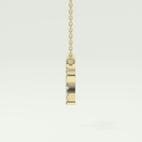 0.098 TCW Round Lab-Grown Diamond Aries Zodiac Necklace 4