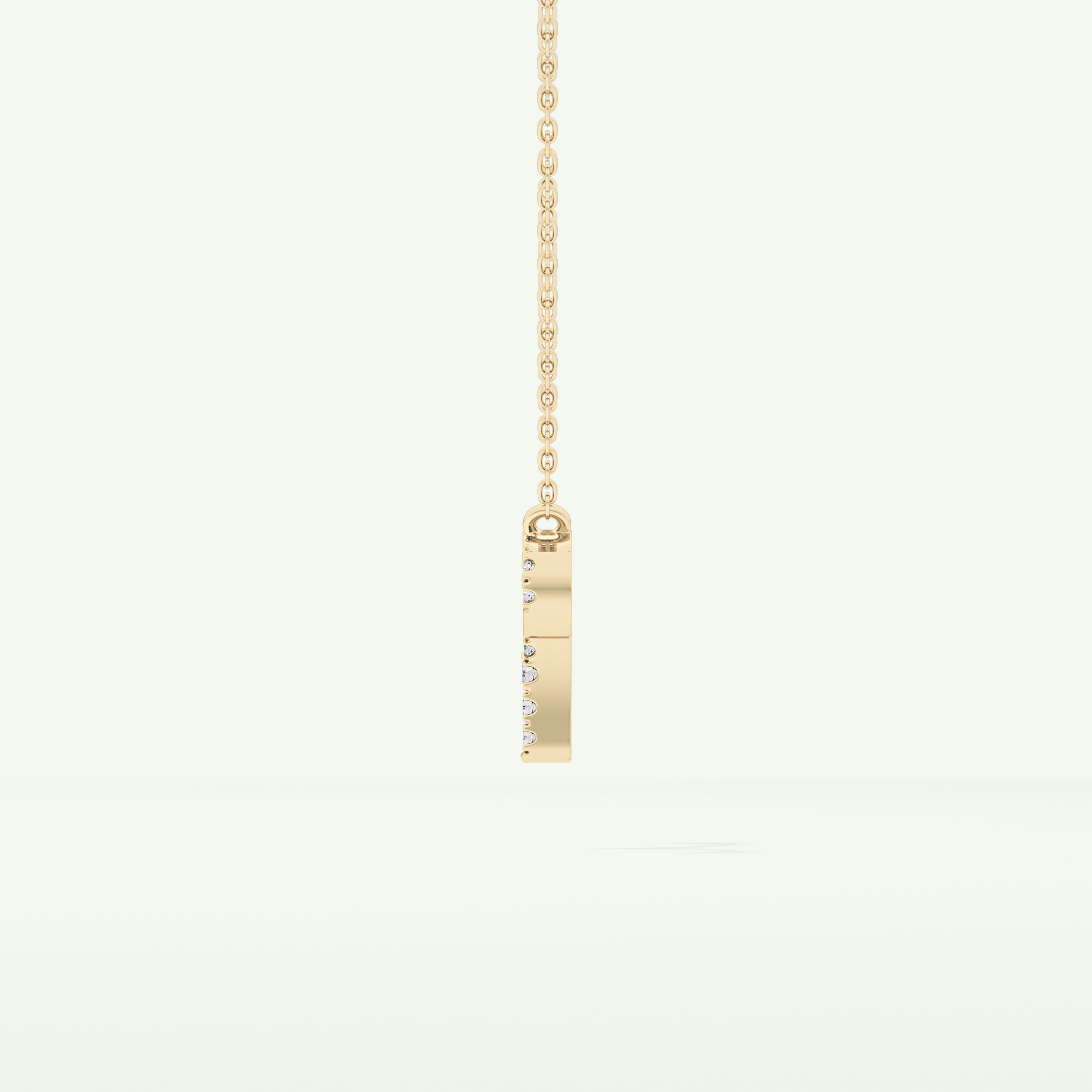 0.098 TCW Round Lab-Grown Diamond Aries Zodiac Necklace 7